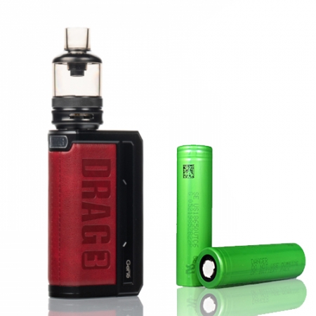 Combo Vape Drag 3 Com Baterias 18650 - Voopoo